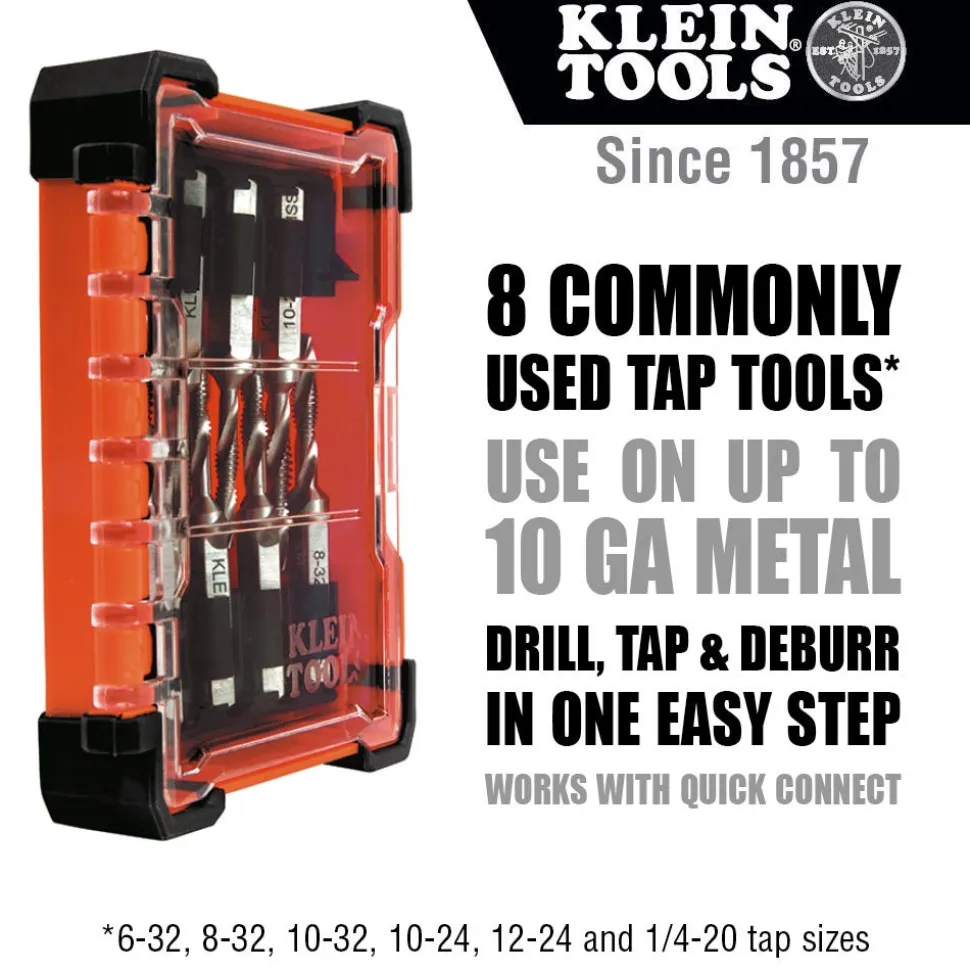 Klein Drill Tap Tool Kit, 8-Piece 32217