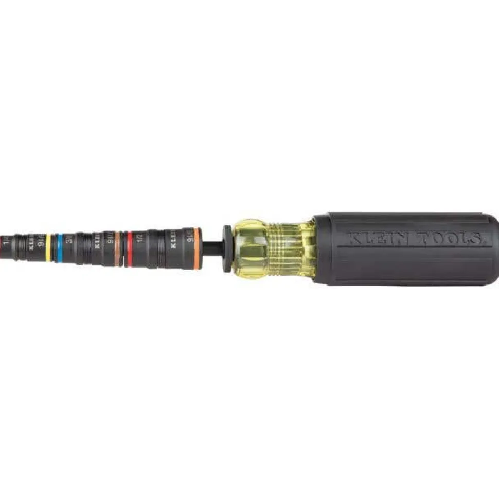 Klein 7-in-1 Impact-Rated Flip Socket Set w/ Handle 32910
