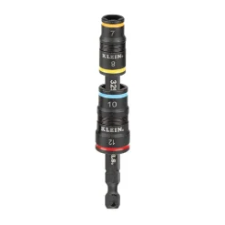 Klein 4-in-1 Impact Rated Flip Socket Set, Metric 32932M
