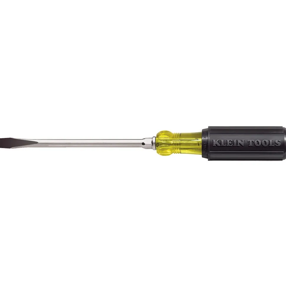 Klein 5/16" Keystone Tip Screwdriver, Cushion-Grip, 6" 602-6
