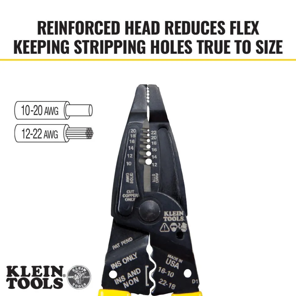 Klein Klein-Kurve Long-Nose Wire Stripper, Wire Cutter, Crimping Tool 1009