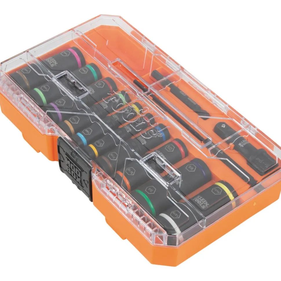 Klein KNECT Flip Impact Socket, SAE and Metric, 13-Piece 65239