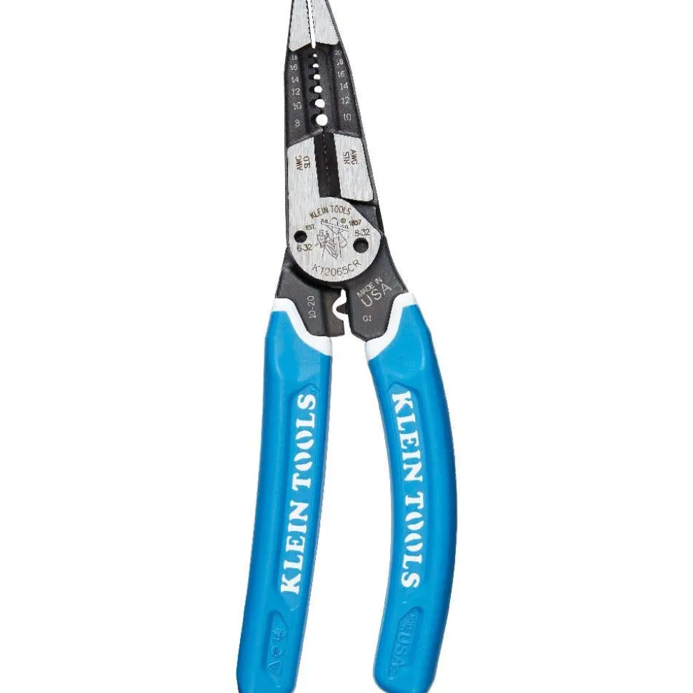 Klein Kurve Heavy-Duty Wire Stripper / Cutter / Crimper Multi Tool, 8-20 AWG K12065CR