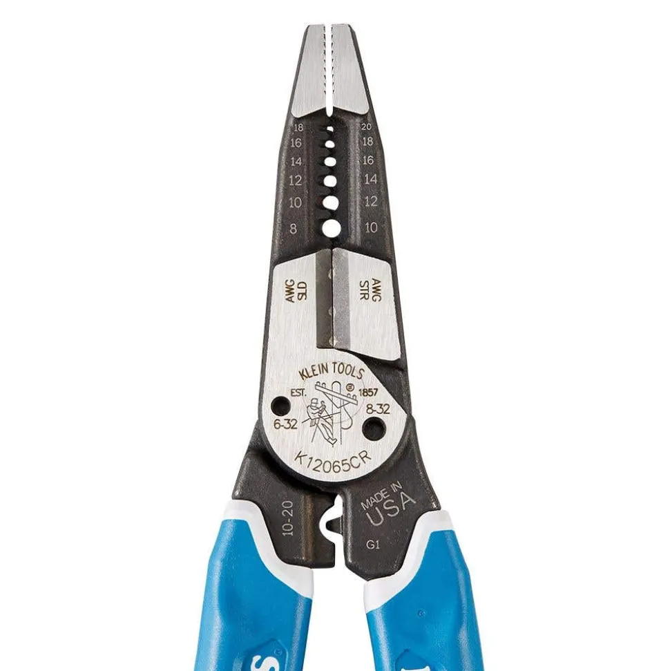 Klein Kurve Heavy-Duty Wire Stripper / Cutter / Crimper Multi Tool, 8-20 AWG K12065CR