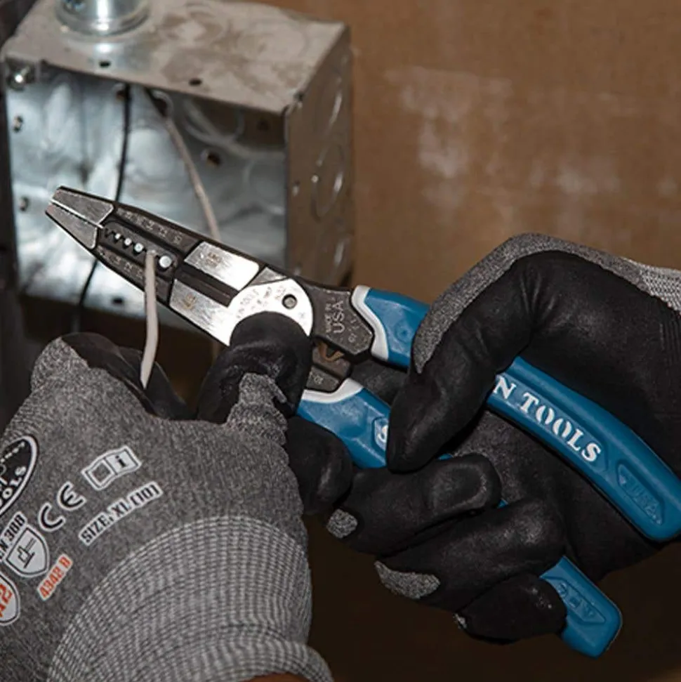 Klein Kurve Heavy-Duty Wire Stripper / Cutter / Crimper Multi Tool, 8-20 AWG K12065CR