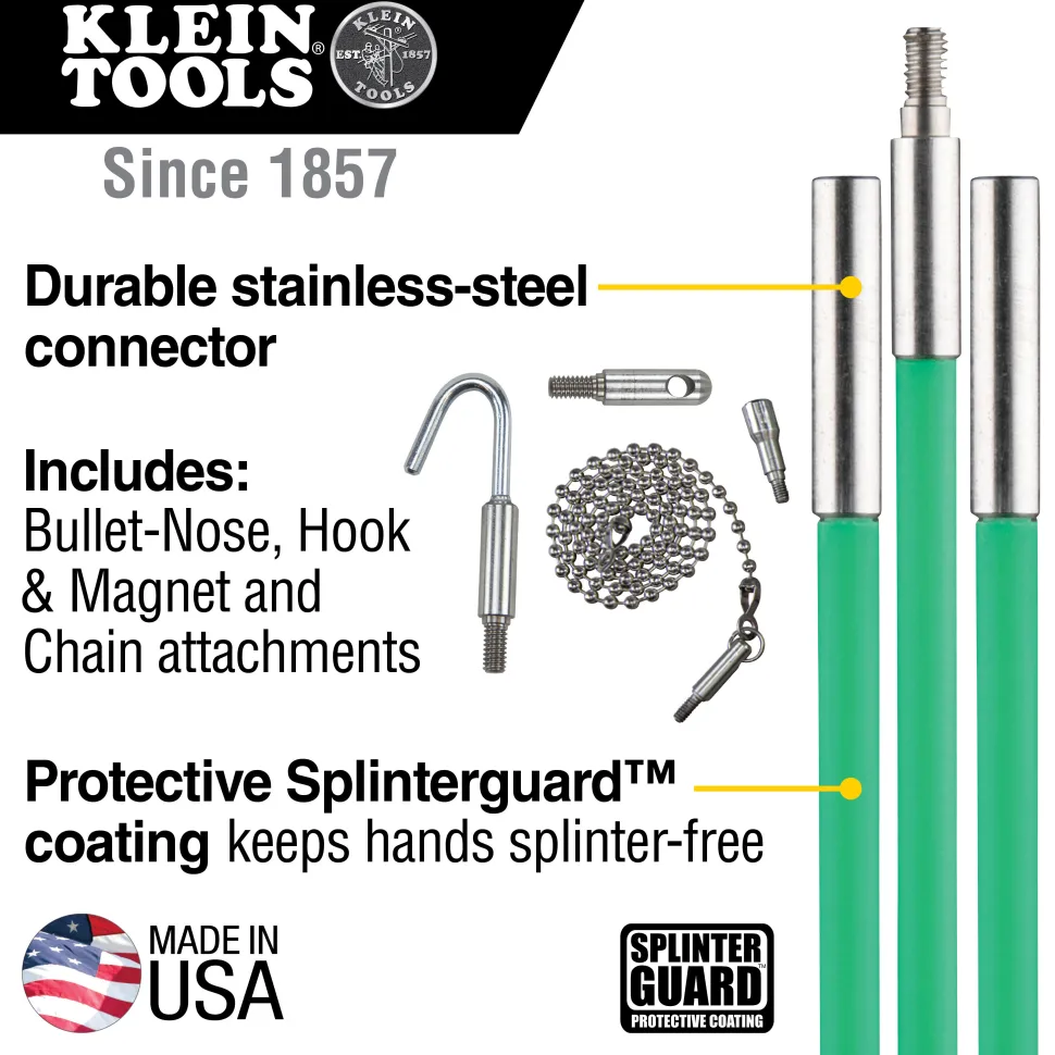 Klein Multi Flex Glow Rod Set, 25-Foot 50254