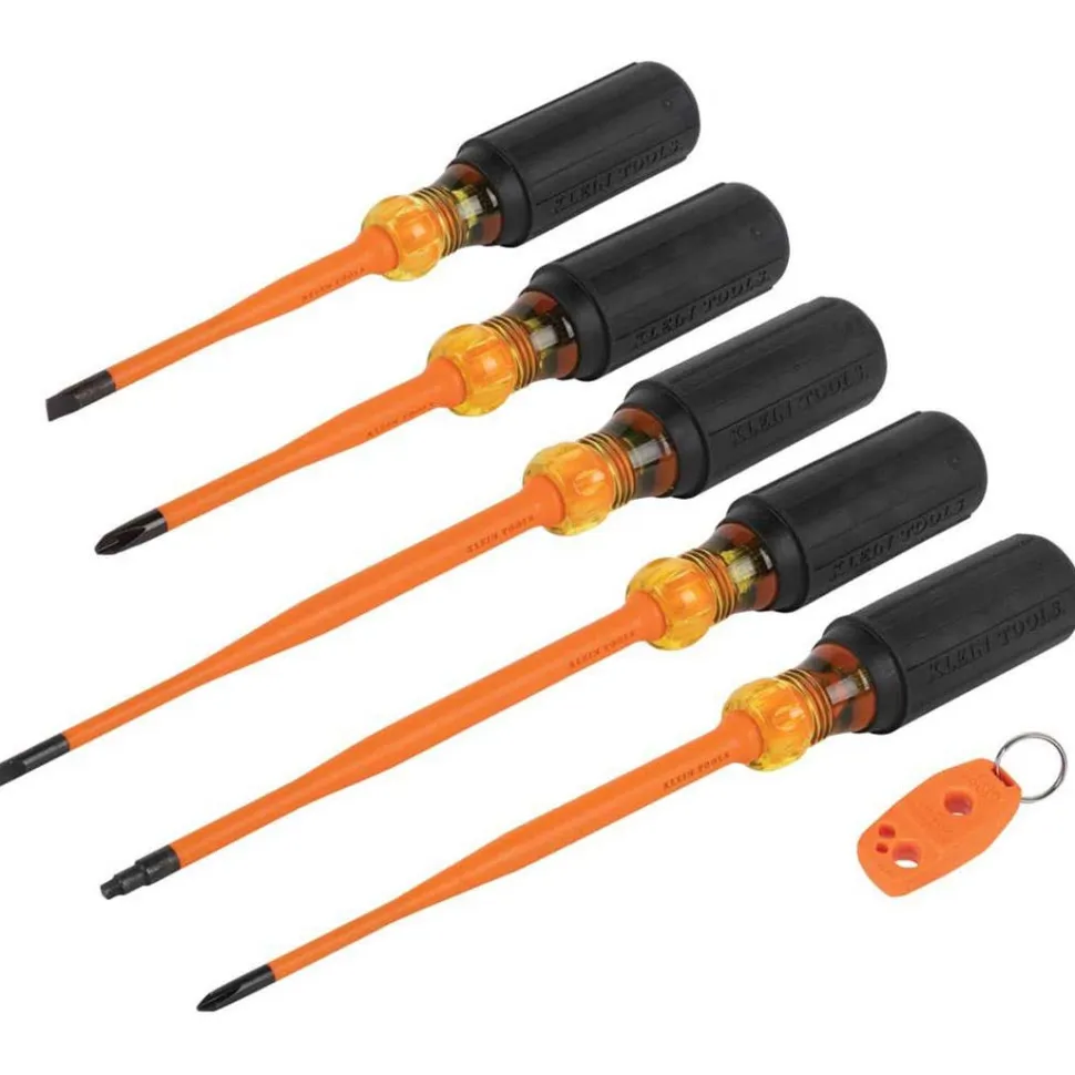 Klein 6-Piece Slim-Tip 1000V Insulated Screwdriver Set 33736INS