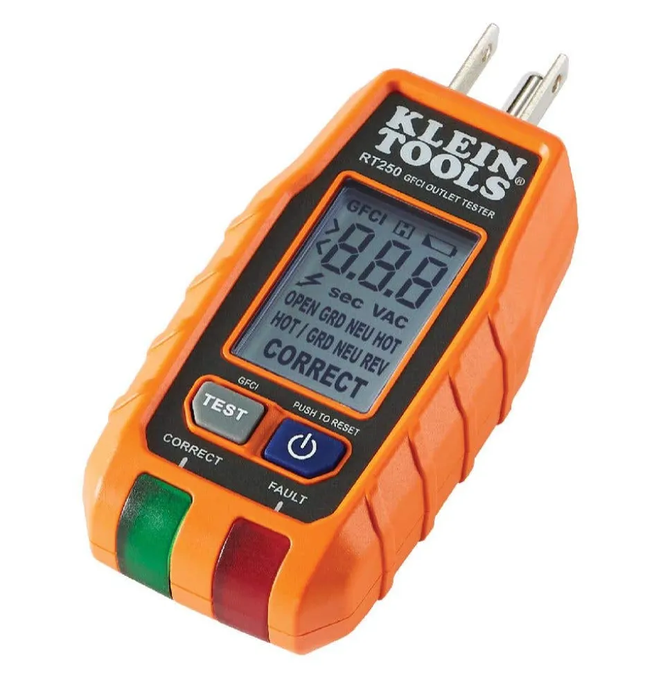Klein Premium Dual-Range NCVT and GFCI Receptacle Tester Electrical Test Kit KLN-RT250KIT