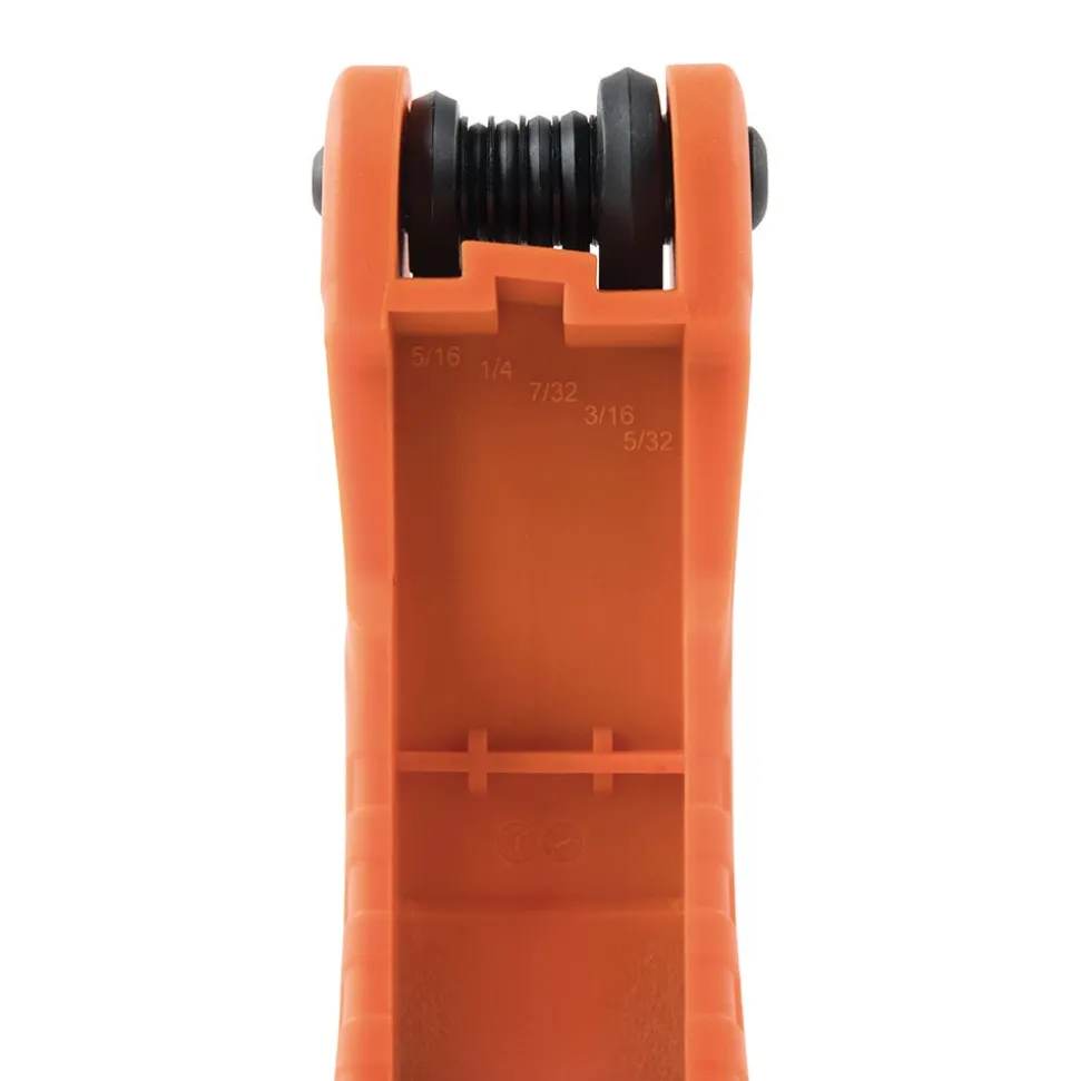 Klein Pro Folding Hex Key Set, 11-Key, SAE Sizes 70550