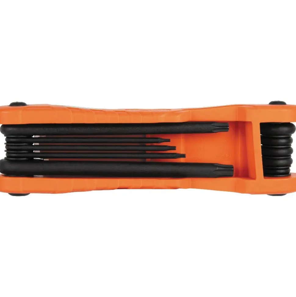 Klein Pro Folding Hex Key Set, 10-Key, TORX Sizes 70550T