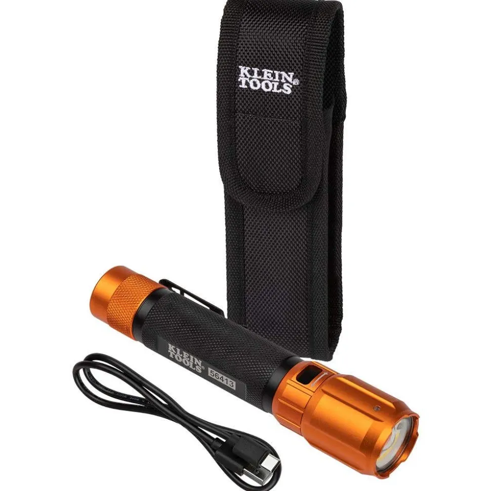 Klein Rechargeable 2-Color LED Flashlight Holster 1000 Lumens 56413