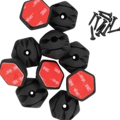 Klein Self-Adhesive Cable Mounting Clips, 3-Slot (10-Pack) 450-410