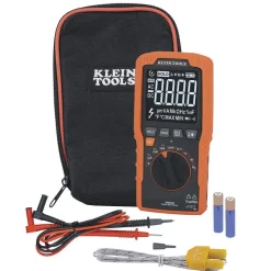 Klein Slim Digital Multimeter, TRMS Auto-Ranging, 600V, Temp MM450