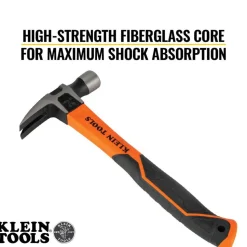 Klein Straight-Claw Hammer, 16-Ounce, 13-Inch H80816