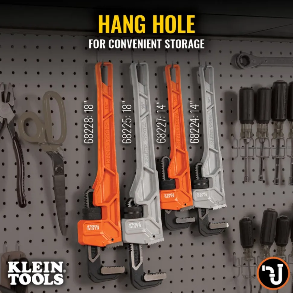 Klein Tools 14" Adjustable Cast Aluminum Pipe Wrench 68224