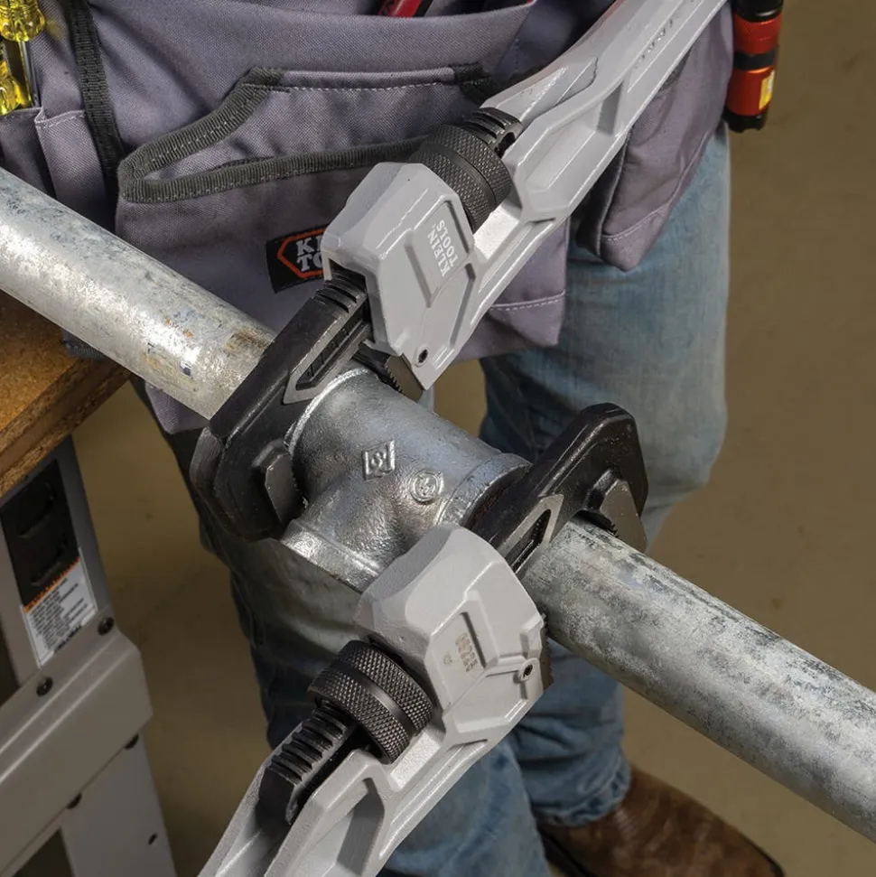 Klein Tools 14" Adjustable Cast Aluminum Pipe Wrench 68224
