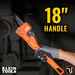 Klein Tools 18" Adjustable Cast Iron Pipe Wrench 68228