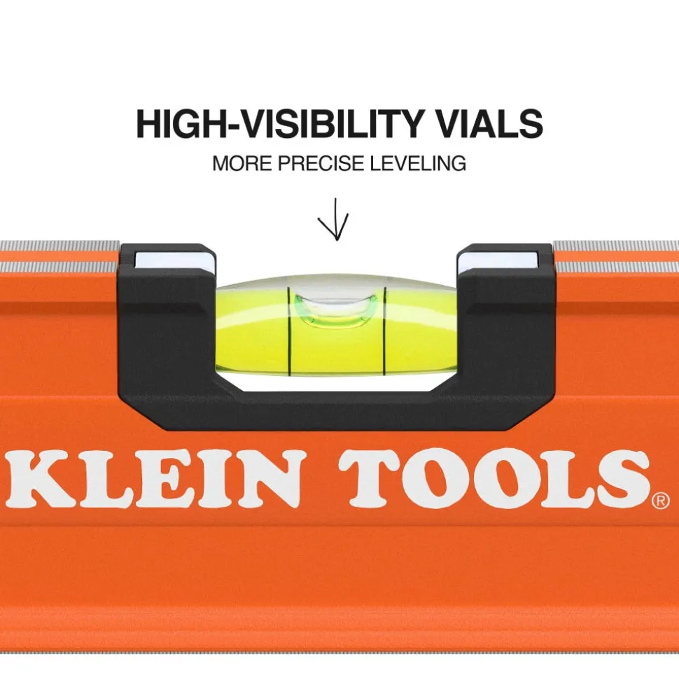 Klein Tools Box Beam Level, 3 Vial, 48" 93548