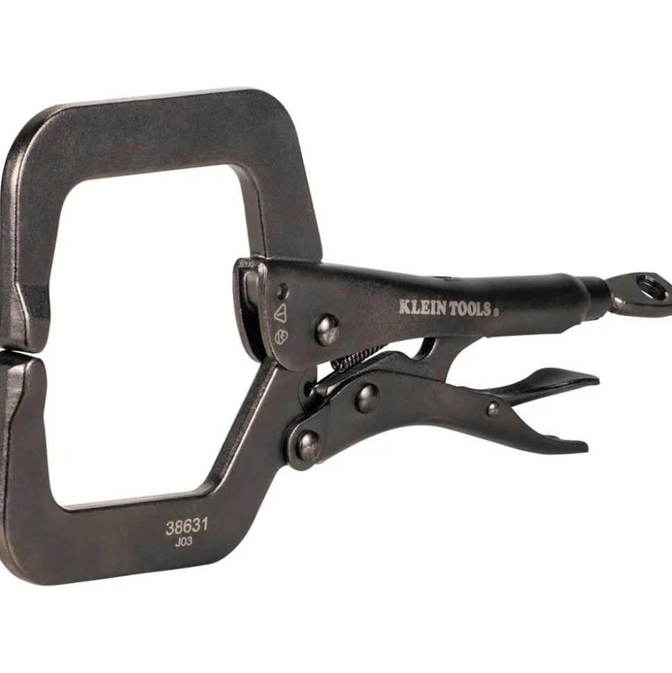 Klein Tools C-Clamp Locking Pliers With Standard Jaws, 9" 38631