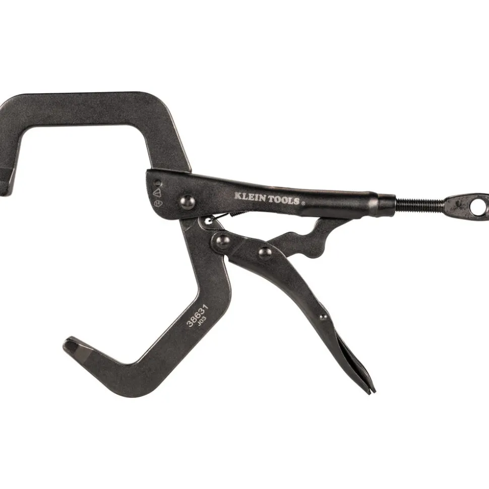 Klein Tools C-Clamp Locking Pliers With Standard Jaws, 9" 38631