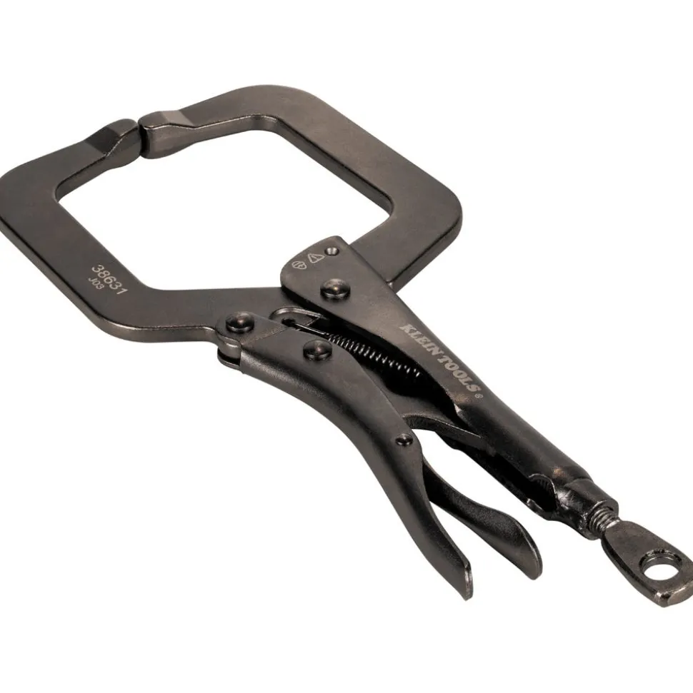 Klein Tools C-Clamp Locking Pliers With Standard Jaws, 9" 38631