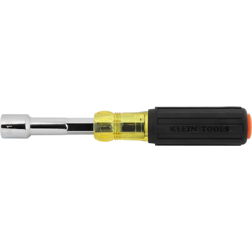 Klein Tools Color-Coded Hollow-Shaft Heavy-Duty Nut Driver, 9/16" 654916
