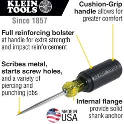 Klein Tools Cushion-Grip Scratch Awl 650