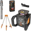 Klein Tools Green Rotary Laser Level, Self-Leveling with Plumb Spot and Tripod 93RLS