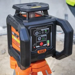 Klein Tools Green Rotary Laser Level, Self-Leveling with Plumb Spot and Tripod 93RLS