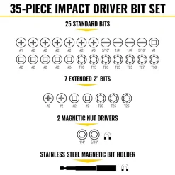 Klein Tools Impact Driver Bit Set, 35-Piece 33800