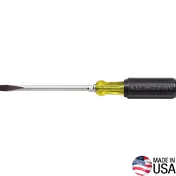 Klein Tools 5/16-Inch Keystone Screwdriver, 6-Inch Round Shank 6026
