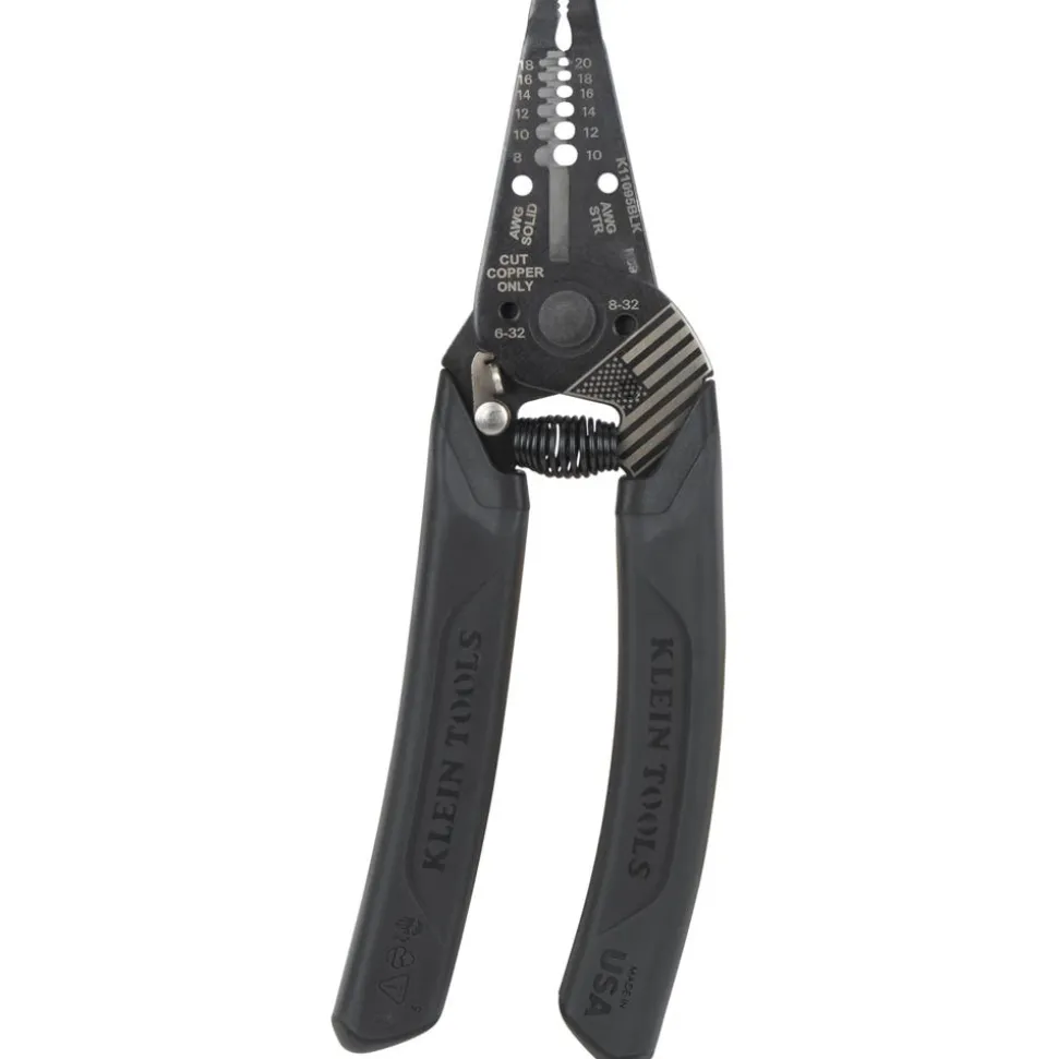 Klein Tools Klein-Kurve Blackout Wire Stripper / Cutter, 8-20 AWG K11095BLK