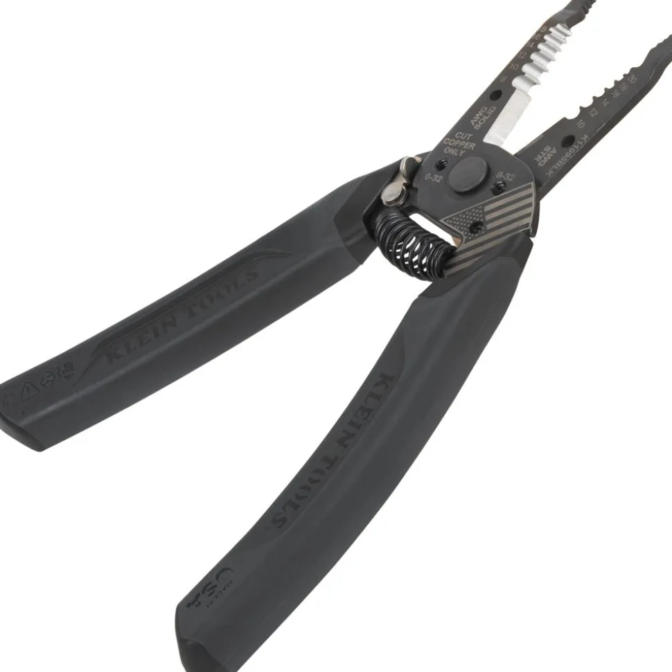 Klein Tools Klein-Kurve Blackout Wire Stripper / Cutter, 8-20 AWG K11095BLK