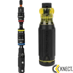Klein Tools KNECTâ„¢ 17-in-1 Impact-Rated Hybrid Screwdriver / Nut Driver 32517HD