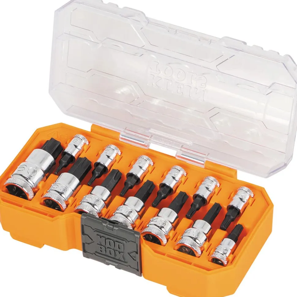 Klein Tools Knurled TORX® Bit Socket Set, 13-Piece 65213TX