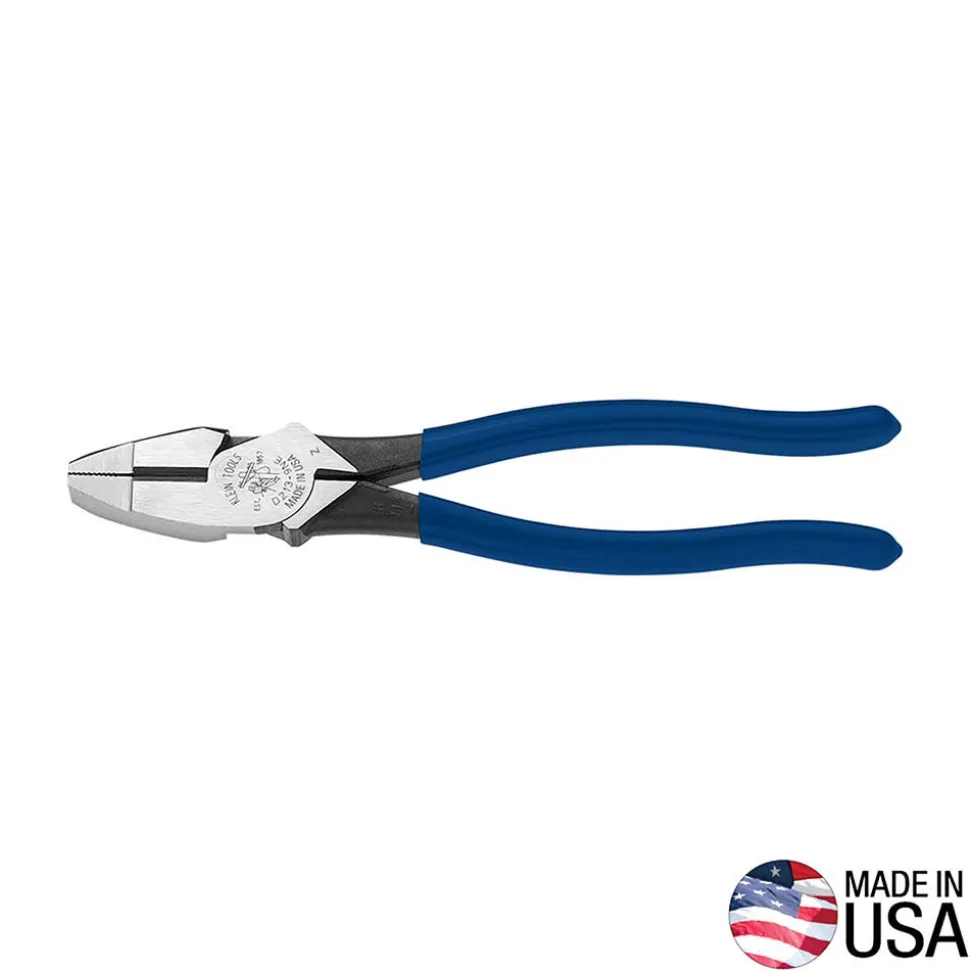 Klein Tools Lineman's Pliers, New England Nose, 9" D213-9NE