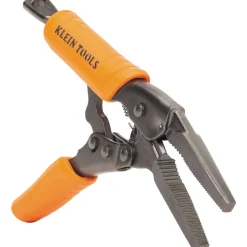 Klein Tools Locking Pliers Set, C-Clamp, Long Nose, Curved Jaw, 3-Piece 38664