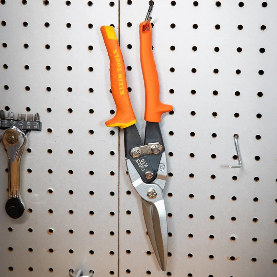 Klein Tools Long Cut Aviation Snips, Straight 1302S