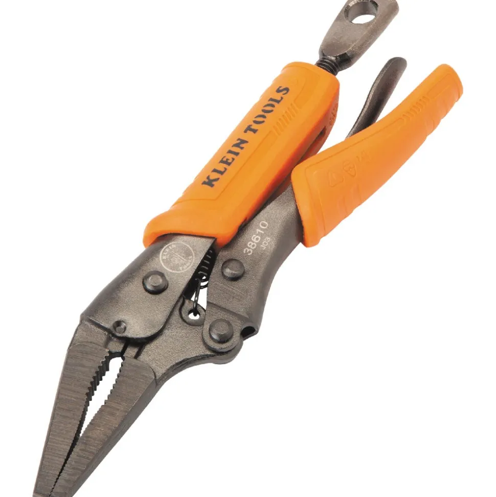 Klein Tools Long Nose Locking Pliers, 4" 38610