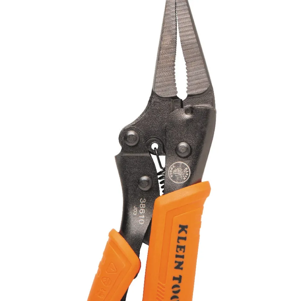 Klein Tools Long Nose Locking Pliers, 4" 38610