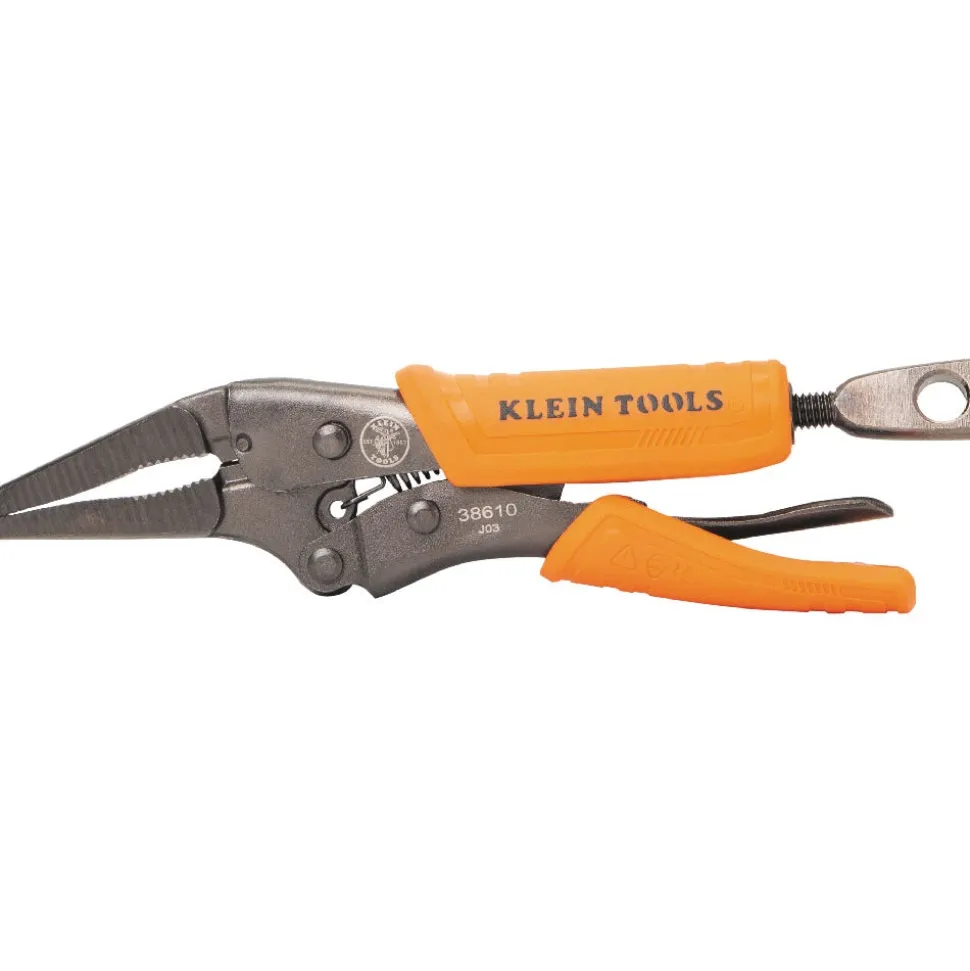 Klein Tools Long Nose Locking Pliers, 4" 38610