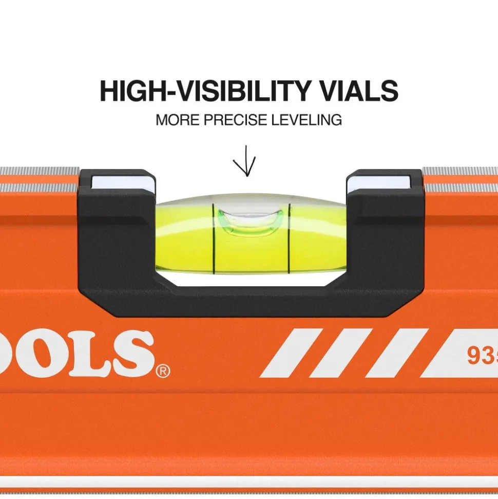 Klein Tools Magnetic Box Beam Level, 3 Vial, 24" 93524MAG