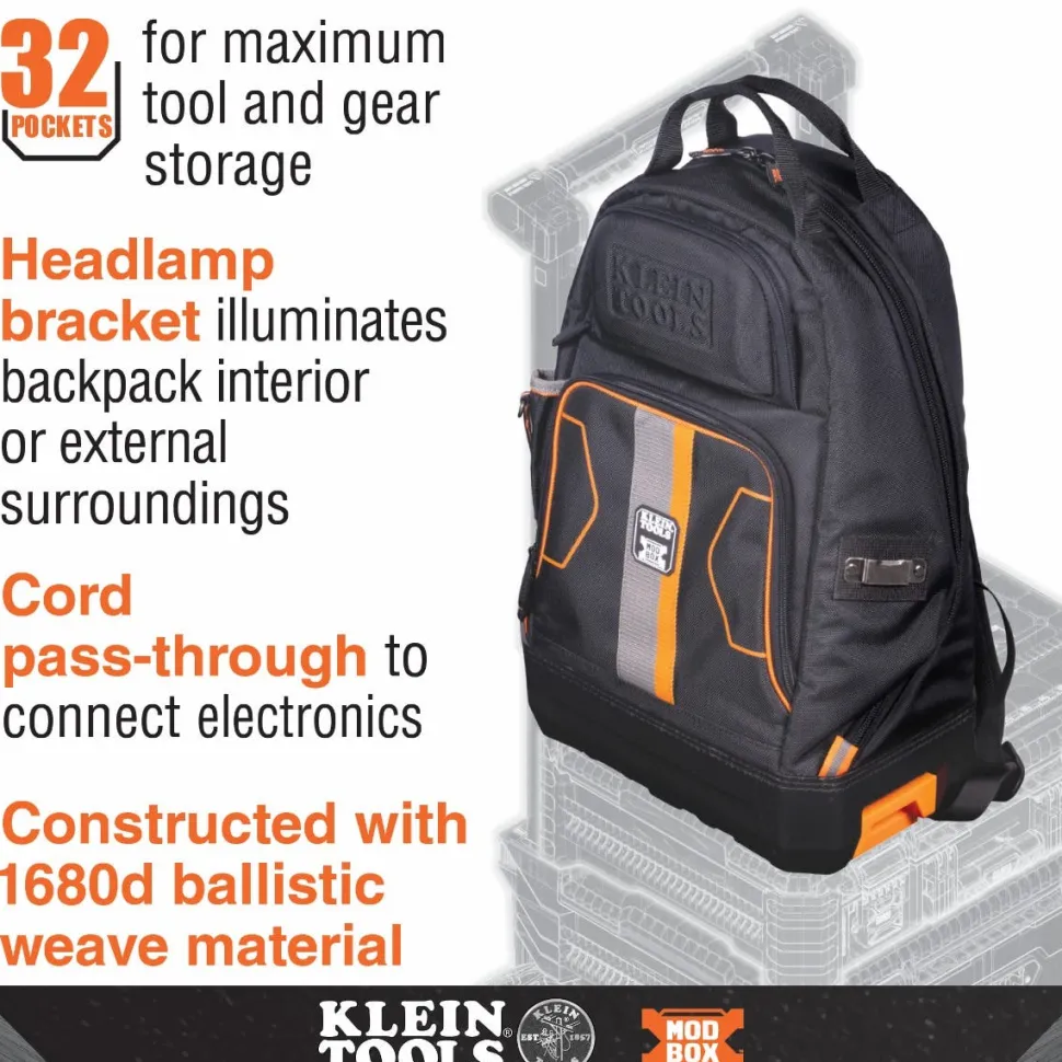 Klein Tools MODbox Electrician's Backpack 62201MB