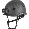 Klein Tools Safety Helmet, Premium KARBN Pattern, Non-Vented, Class E, Headlamp 60515