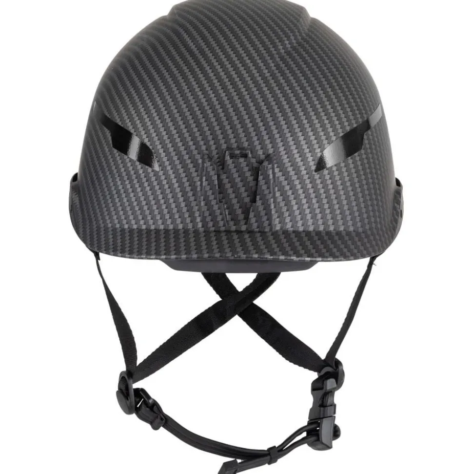 Klein Tools Safety Helmet, Premium KARBN Pattern, Non-Vented, Class E, Headlamp 60515