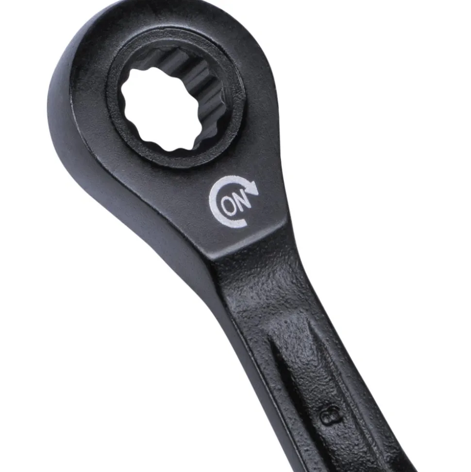 Klein Tools 90-Tooth Ratcheting Combo Wrench Set, Metric, 8-Piece 69408MG