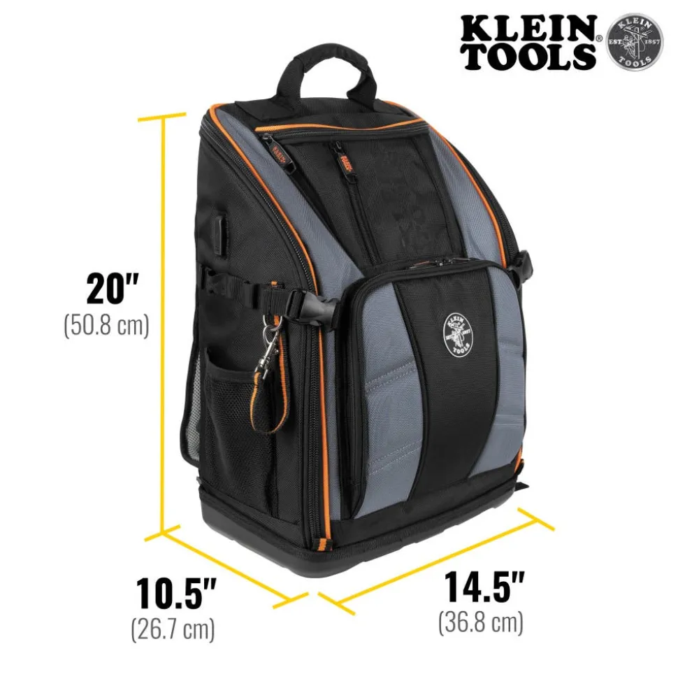 Klein Tools Tradesman Pro™ Tool Station Tool Bag Backpack, 27 Pockets 62482
