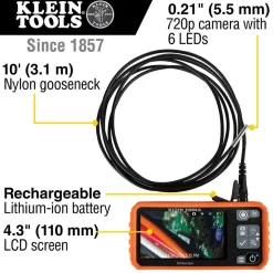 Klein Tools Utility Borescope ET17