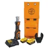 Klein 20V Dewalt Cordless Crimper W/ BG Die & D3 Groove 4.0 AH Battery BAT207T14H