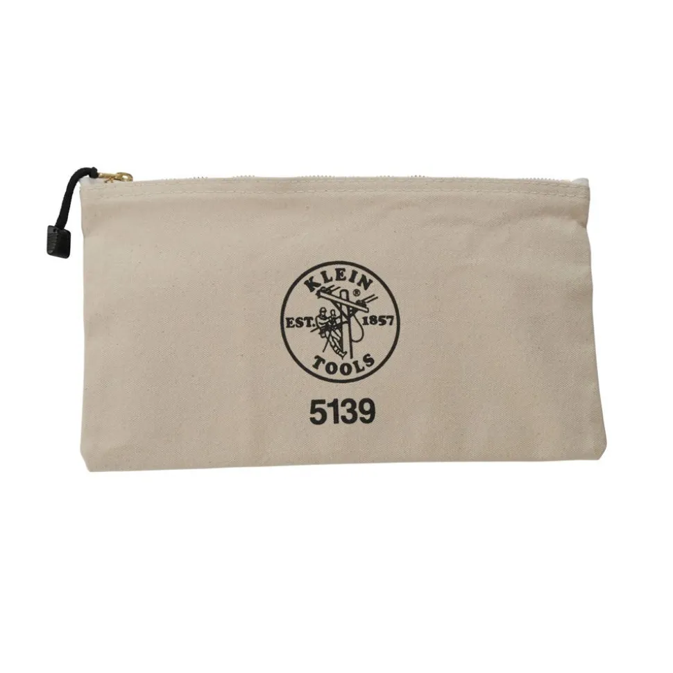 Klein Zipper Bag, Canvas Tool Pouch 125" x 7" x 425" 5139